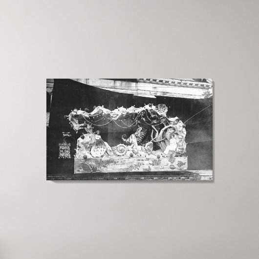 ポートランド、または太平洋のパレードフロート真珠 キャンバスプリント (正面)