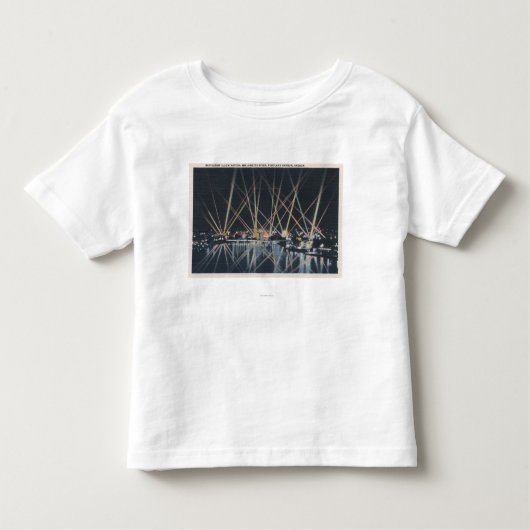 ポートランド、または-戦艦の照明 トドラーTシャツ (正面)