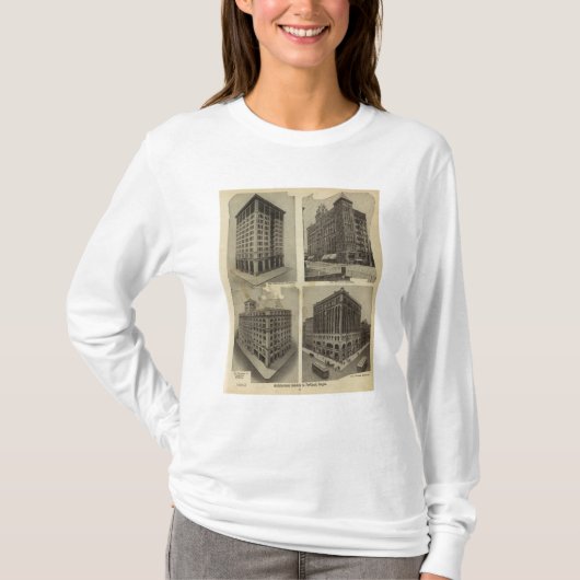 ポートランド、オレゴンの建築固体性 Tシャツ (正面)
