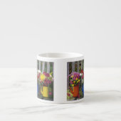 ポートランド、オレゴン州、米国。アンティークエナメル器 エスプレッソカップ (正面)