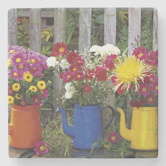 ポートランド、オレゴン州、米国。アンティークエナメル器 ストーンコースター (正面)