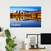 ポートランド,オレゴン,日の入り ポスター (ホームオフィス)