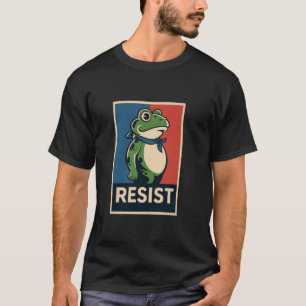 ポートランド・カエル抗議 アイス反対 抵抗 私は立つ Tシャツ