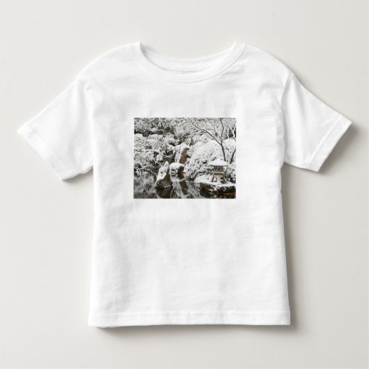 ポートランド·ガーデ日本のンの降雪2 トドラーTシャツ (正面)