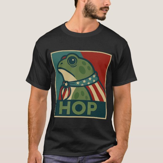 ポートランド・フロッグ・ホップ Tシャツ (正面)