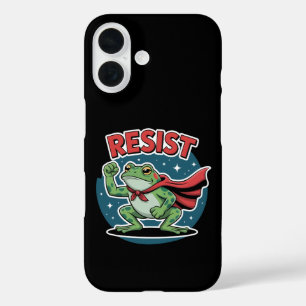 ポートランド・フロッグ・レジスト・プロテストTシャツ メンズ レディース iPhone 16ケース