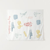 ポートランド（メイン州）の花嫁パーティー タペストリー (正面(横))