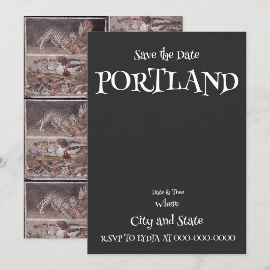 ポートランド 招待状 (正面/裏面)