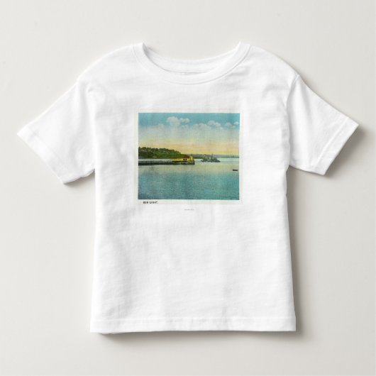 ポートランド、虫の灯台のMaineView トドラーTシャツ (正面)