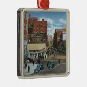 ポートランド、議会の正方形のMaineView メタルオーナメント (右)