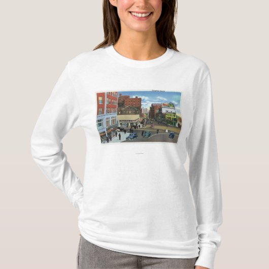 ポートランド、議会の正方形のMaineView Tシャツ (正面)
