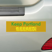 ポートランド、BEEREDを保って下さい! バンパーステッカー (車上)