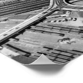 ポートランド、ORブロードウェイブリッジとデポ ポスター (角)