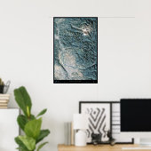 ポートランド、OR&Mt. St. Helens衛星ポスター ポスター (ホームオフィス)