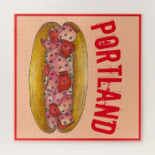 ポートランドMEメインロブスター転がサンドイッチグルメ ジグソーパズル (横)