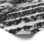 ポートランドORエアリアルビューfrom Hawthorne Bridge ポスター (角)