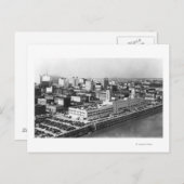 ポートランドORエアリアルビューfrom Hawthorne Bridge ポストカード (正面/裏面)