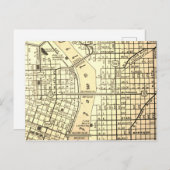 ポートランドORヴィンテージマップ ポストカード (正面/裏面)