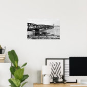 ポートランドOR太平洋高速道路州間橋 ポスター (ホームオフィス)