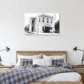 ポートランドOR消防署#30馬カート キャンバスプリント (インサイチュ (寝室))