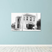 ポートランドOR消防署#30馬カート キャンバスプリント (インサイチュ (ウッドフロア))