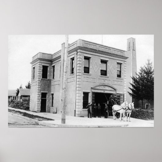 ポートランドOR消防署#30馬カート ポスター (正面)