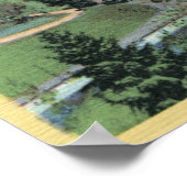 ポートランドOR – シティパークからの眺め ポスター (角)