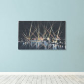 ポートランドOR – 戦艦イルミネーション キャンバスプリント (インサイチュ (ウッドフロア))