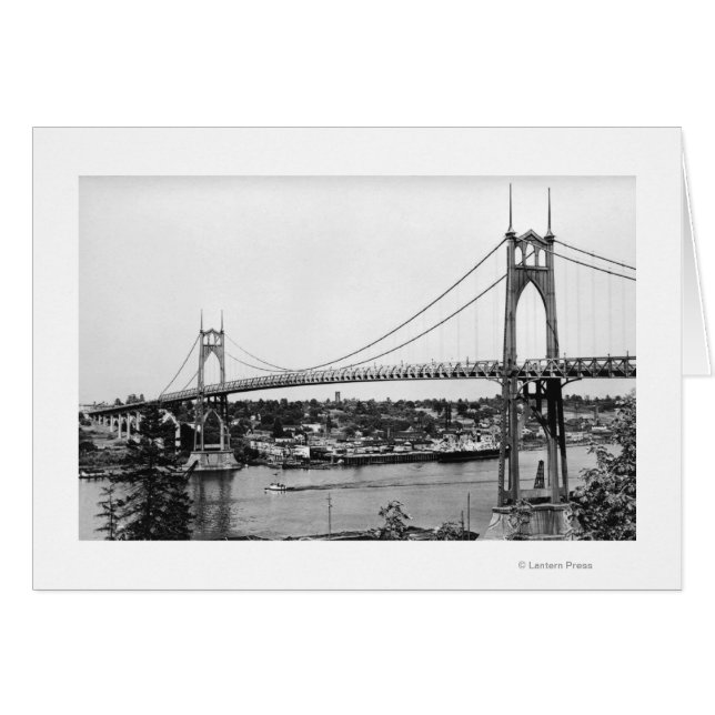 ポートランドOR View of St. John Bridge over (正面横)