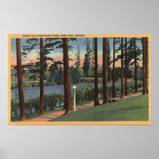 ポートランドORScene in Laurehurst Park ポスター (正面)