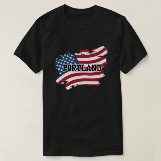 ポートランドUSA Tシャツ (デザイン正面)