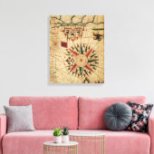 ポートラン図 |エジプト，カイロの地図 キャンバスプリント (インサイチュ (リビング))