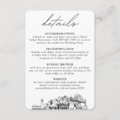 ポートラ結婚ンドの小さな垂直詳細 エンクロージャーカード (正面)