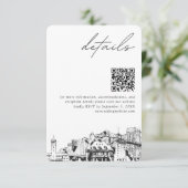 ポートラ結婚ンドの詳細QRコードスモール エンクロージャーカード (スタンド正面)