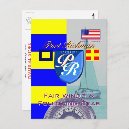 ポートリッチマンフェア後を追ウィンズシーズUSA ポストカード (正面/裏面)