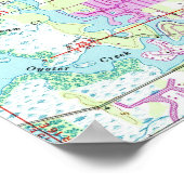 ポートリッチ&ニューポートリチェフロリダの地図(1954) ポスター (角)