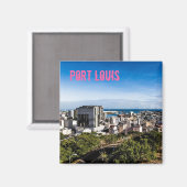 ポートルイスカイラインの首都モーリシャス マグネット (正面/裏面)