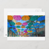 ポートルイスカンアウダンウォーターフロント傘の帽子 ポストカード (正面/裏面)