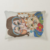 ポートレートお洒落顔枕 アクセントクッション (正面)