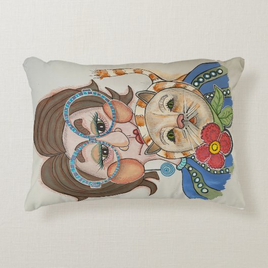 ポートレートお洒落顔枕 アクセントクッション (正面)