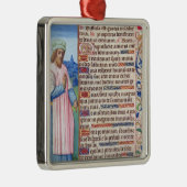 ポートレートとのMagnificatの文字の メタルオーナメント (右)