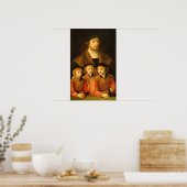 ポートレートと三子 ポスター (キッチン)