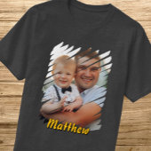 ポートレートと名前の追加カスタムパーソナライズされた贈 Tシャツ