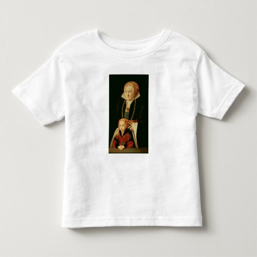 ポートレートと娘 トドラーTシャツ (正面)