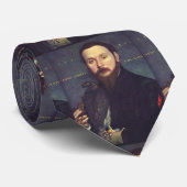 ポートレートと《鳥》ハヤブサ ネクタイ (ロール)