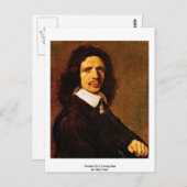 ポートレートによる若者のフラン ポストカード (正面/裏面)