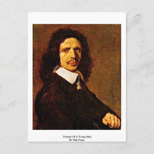 ポートレートによる若者のフラン ポストカード (正面)