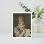 ポートレートに覆われた少女 ポストカード (スタンド正面)