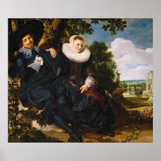 ポートレートのアイザック・マッサとビアトリックス・ヴァン・デル・レイン ポスター (正面)