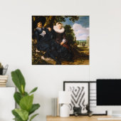 ポートレートのアイザック・マッサとビアトリックス・ヴァン・デル・レイン ポスター (ホームオフィス)